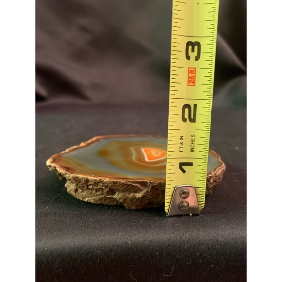 BLUE, ORANGE & BROWN BANDED AGATE SLAB - Picture 5 of 6